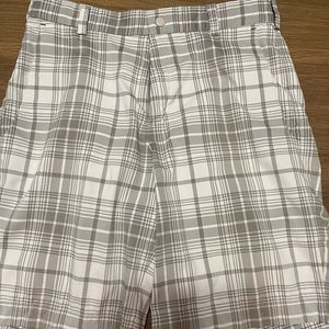 Grey/White Checker Nike Golf Shorts